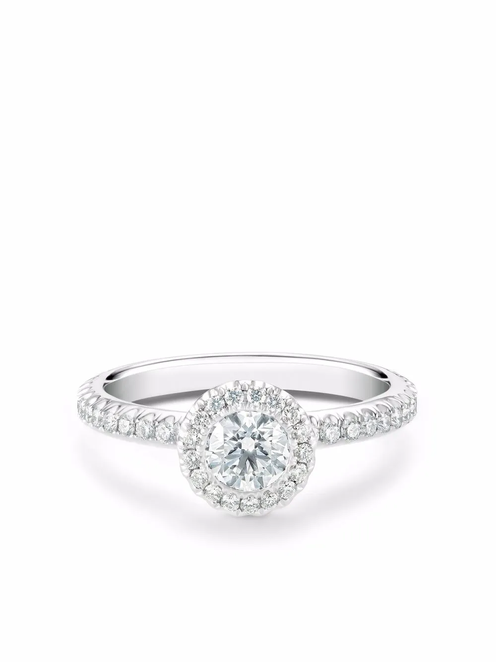 

De Beers Jewellers anillo Aura en platino con diamantes - Plateado