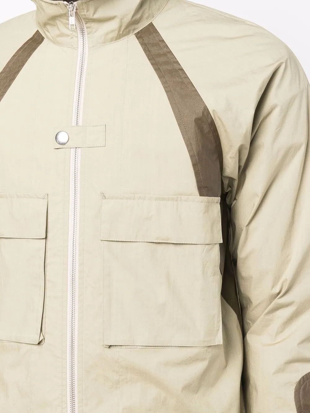 zipped bomber jacket