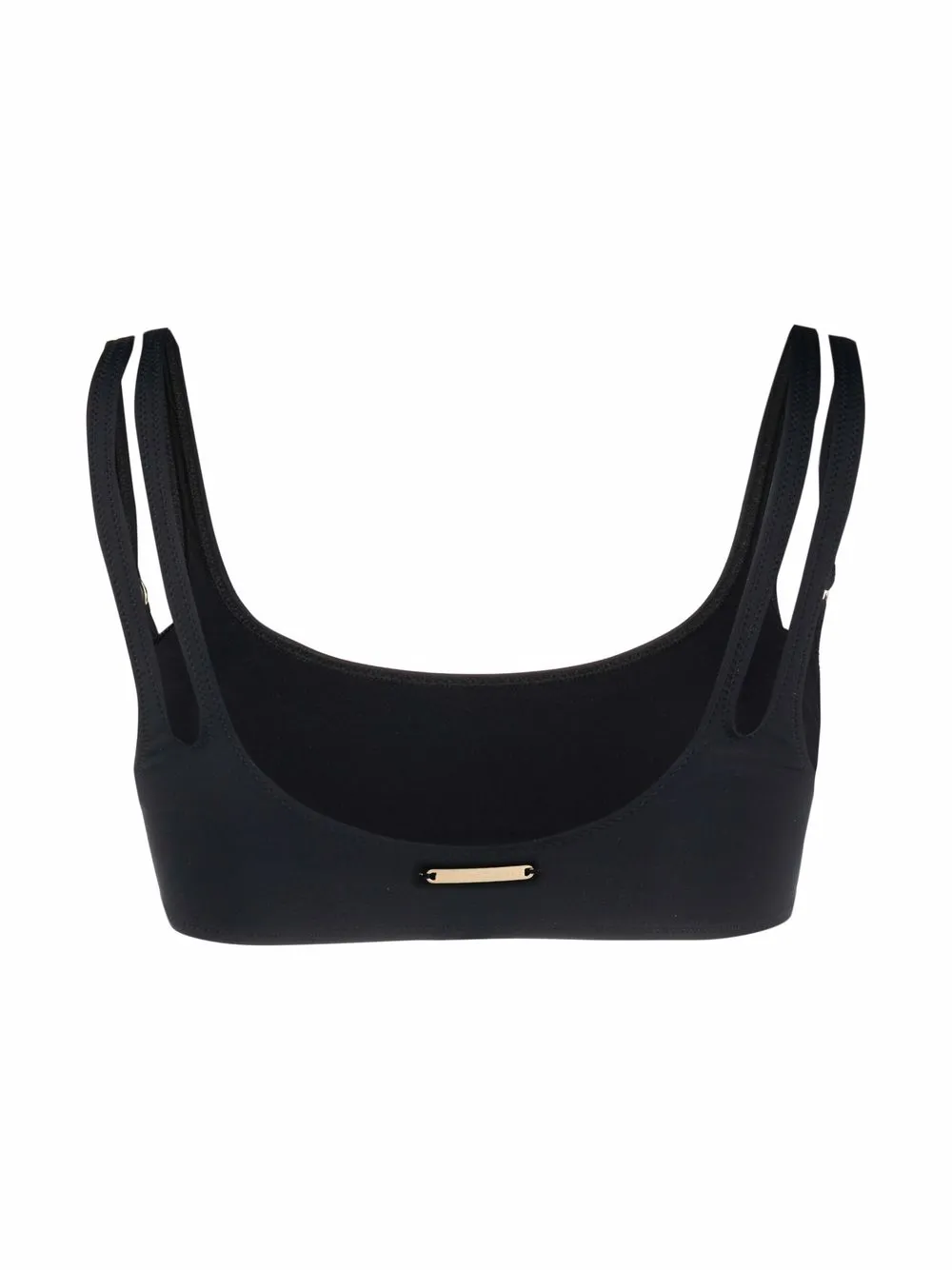 Stella McCartney Bikinitop met logoprint - Zwart
