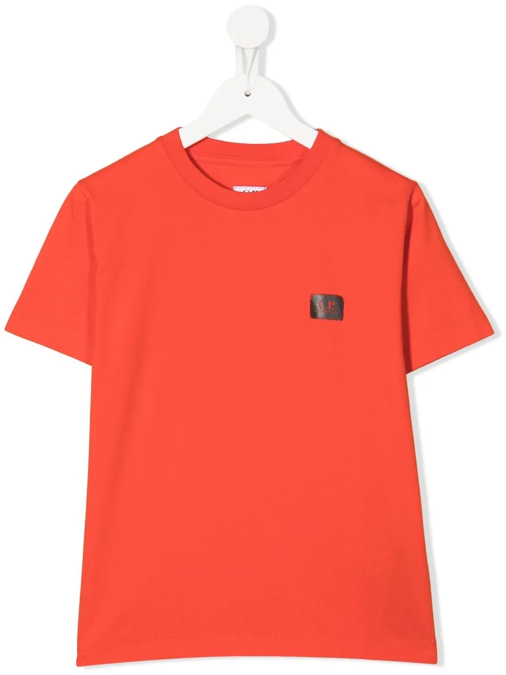 

C.P. Company Kids playera con parche del logo - Rojo