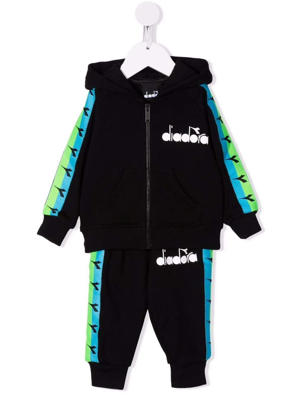 Diadora Junior pants con estampado gráfico - Negro