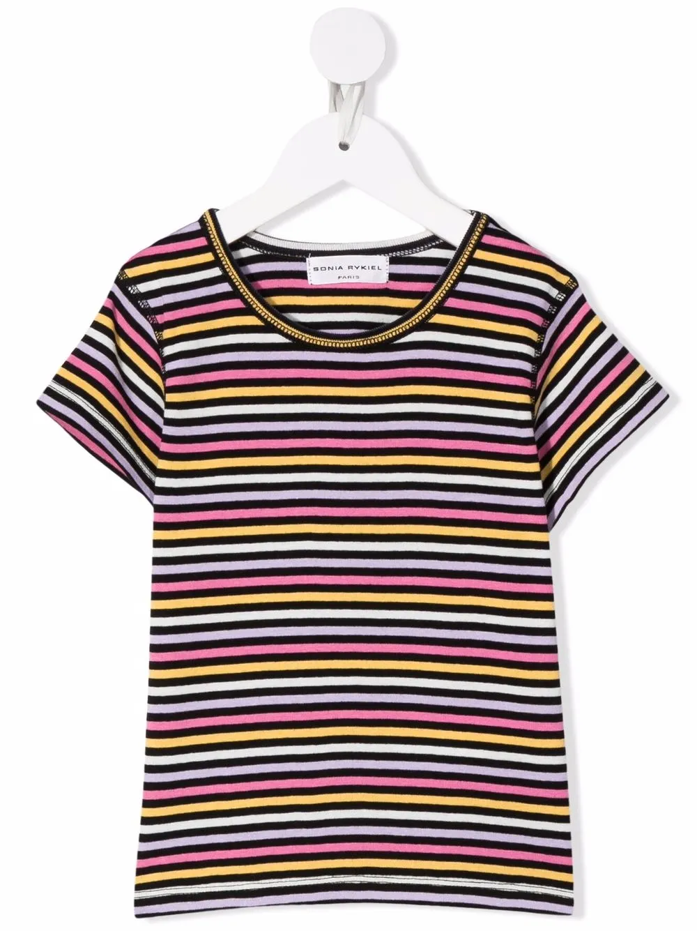 

SONIA RYKIEL ENFANT playera con motivo de rayas - Negro