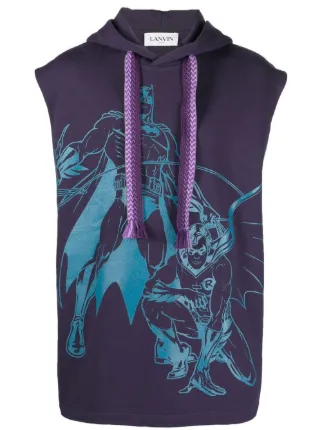 Batman top sleeveless hoodie