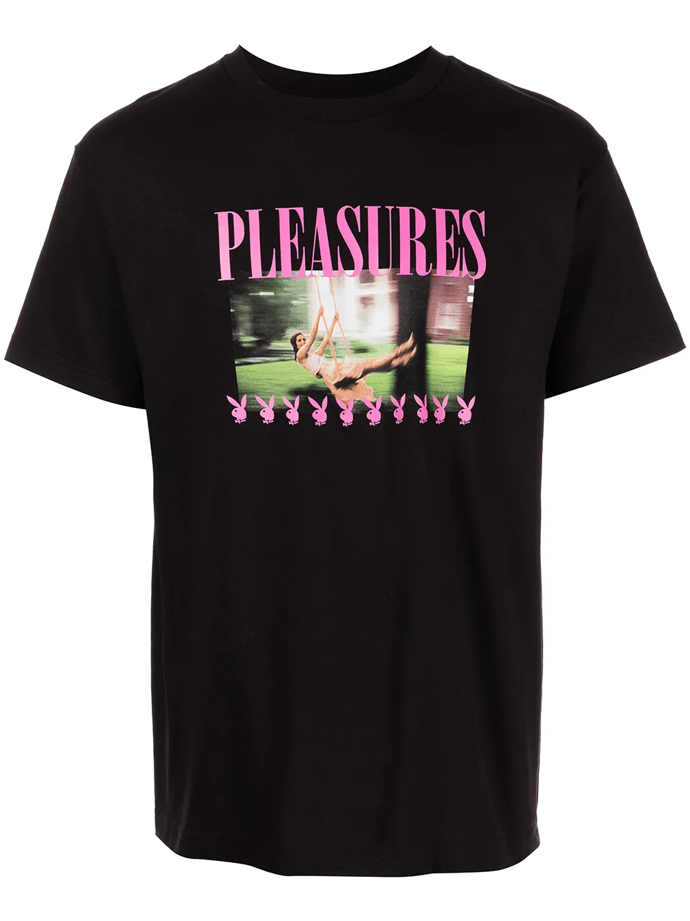 

Pleasures playera con estampado del logo - Negro