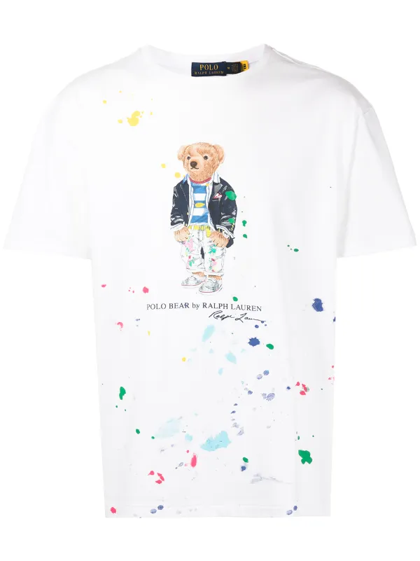 Polo Ralph Lauren Paint Splatter bear 