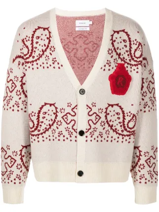 Rhude intarsia-knit Cardigan - Farfetch