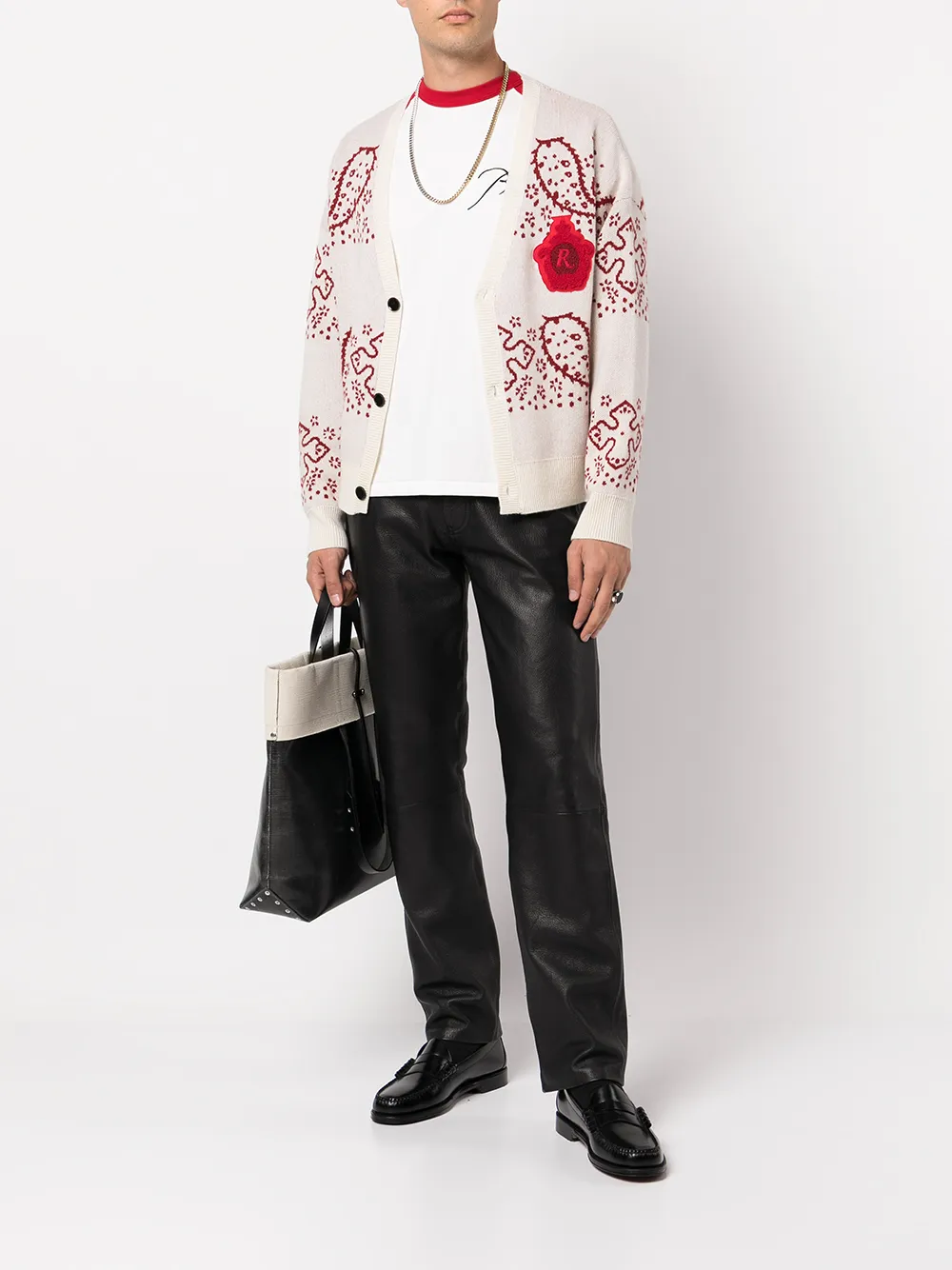 Rhude Intarsia vest - Wit