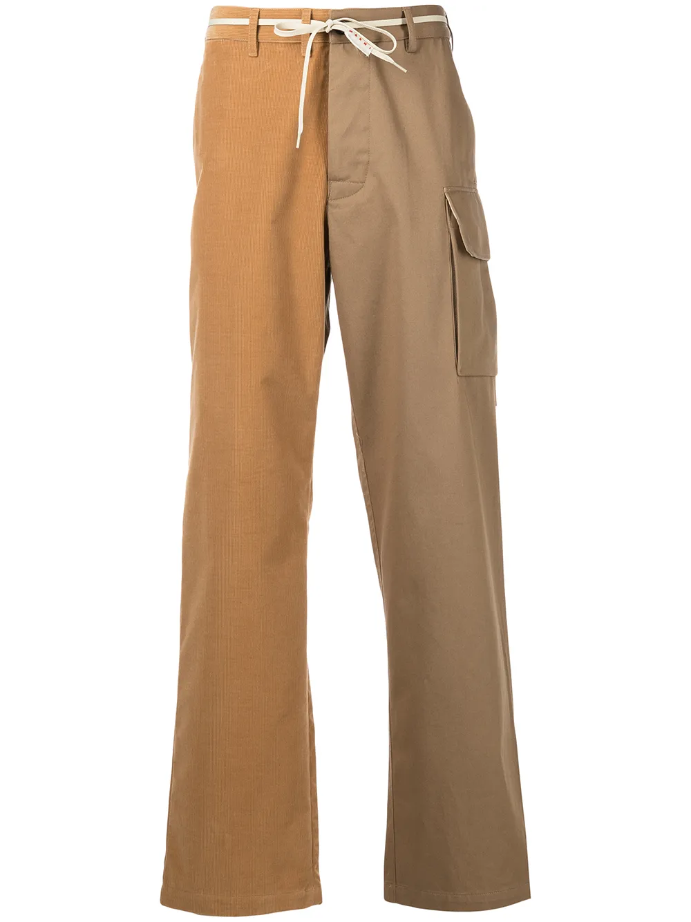 

Marni pantalones cargo con diseño de dos tonos - Marrón