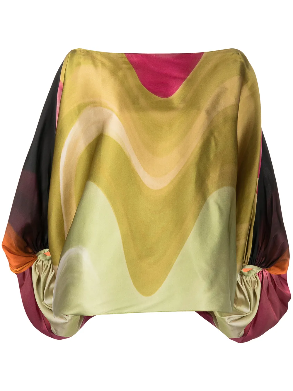 

Silvia Tcherassi off-shoulder abstract-wave top - Multicolour