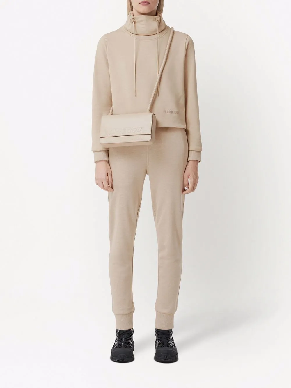 Burberry Trui met geborduurd logo - Beige