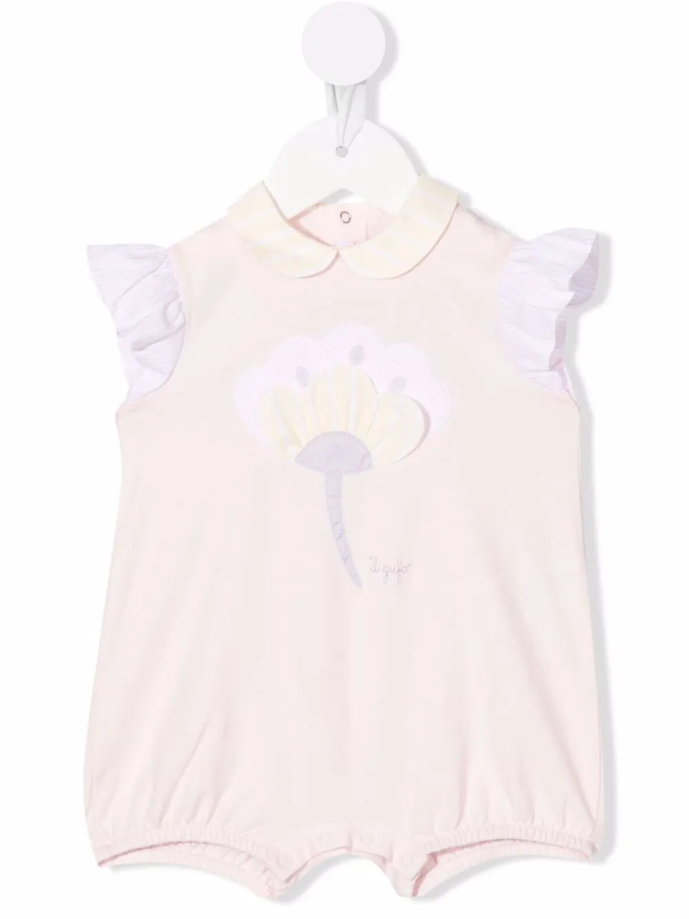 

Il Gufo romper con parche floral - Rosado