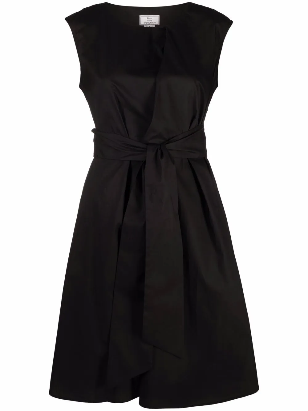 Woolrich robe trapèze à taille nouée | noir | Image 1