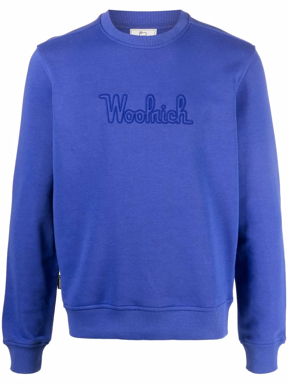 Woolrich suéter tejido con logo bordado - Azul