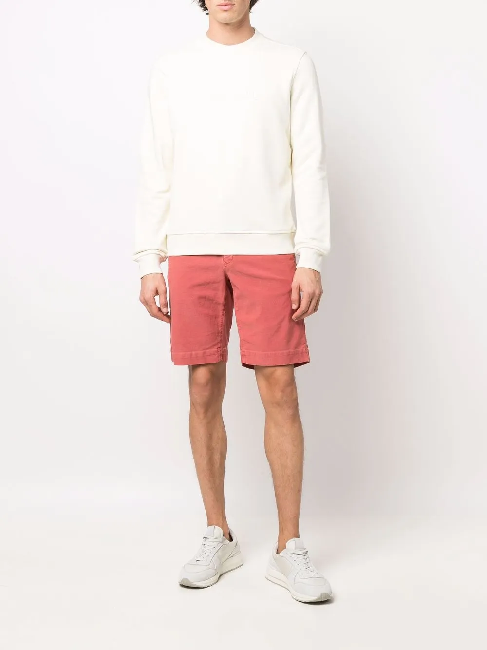 Woolrich Trui met geborduurd logo - Beige