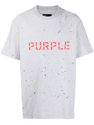 Purple Brand monogram-print Cotton T-shirt - Farfetch