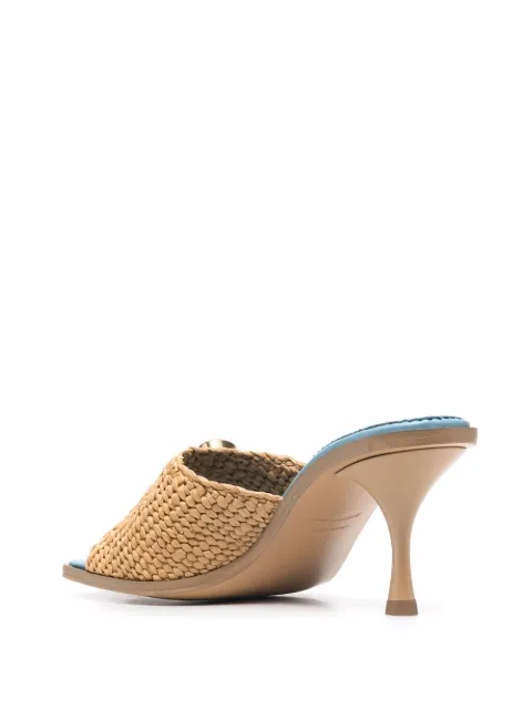 DSQUARED2 logo-plaque detail mules MHW001801504936 - 2