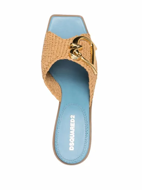 DSQUARED2 logo-plaque detail mules MHW001801504936 - 3