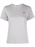 Comme Des Garçons Play cotton embroidered-logo T-shirt - Grey