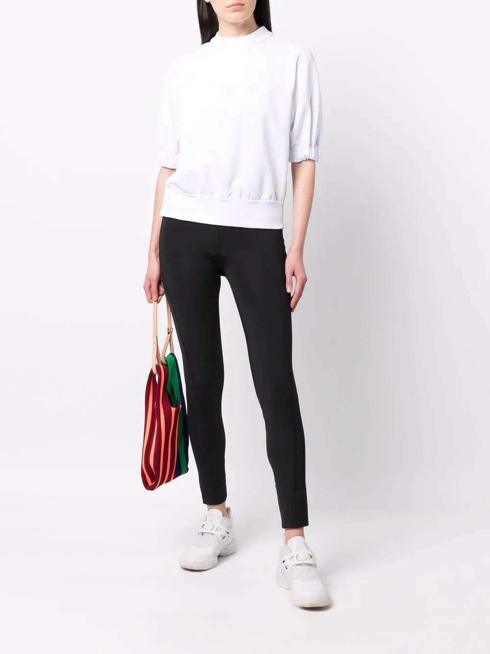 Iceberg Legging met logoband - 9000 BLACK