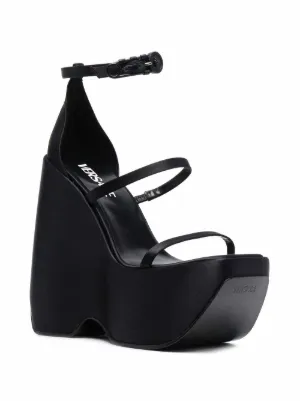 plain black platform shoes