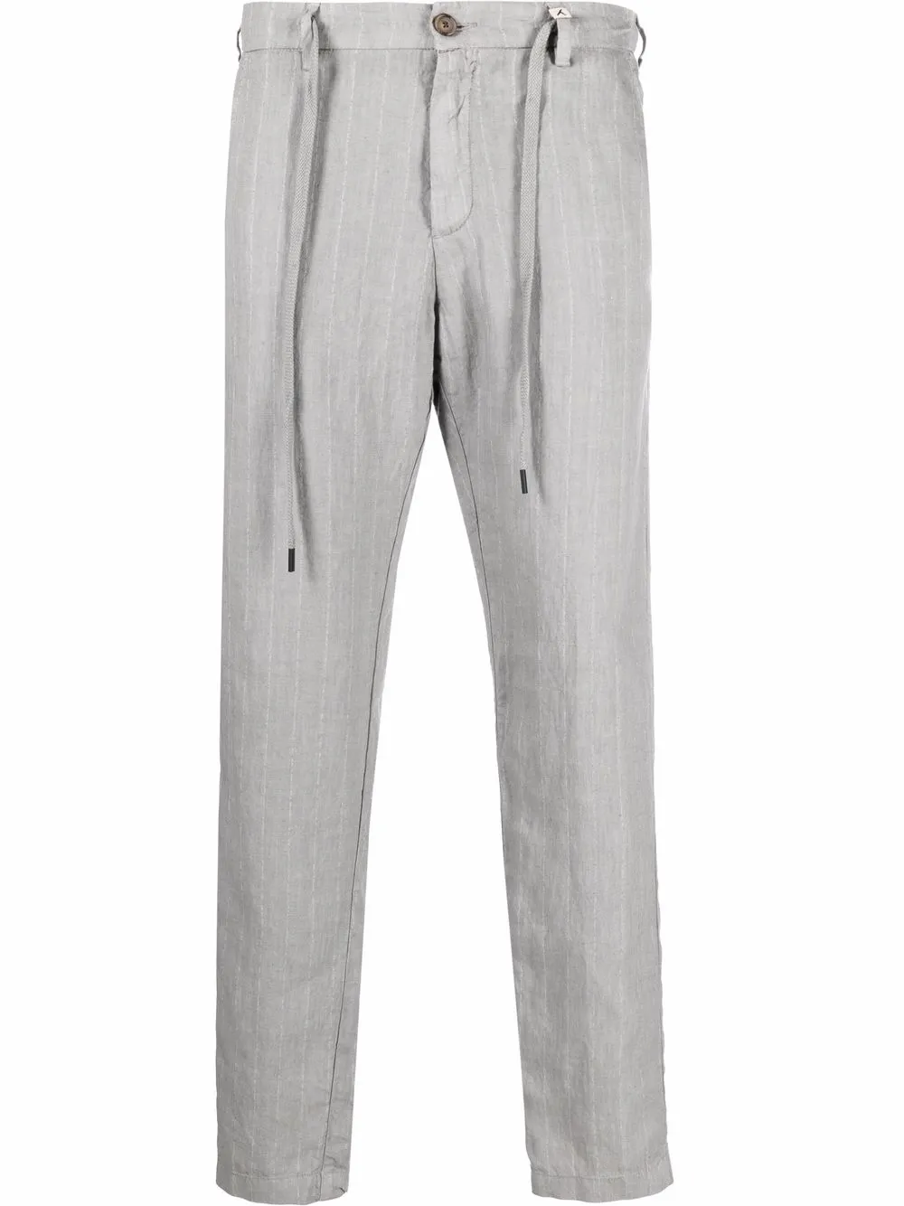 

Myths pantalones con rayas diplomáticas estampadas - Gris