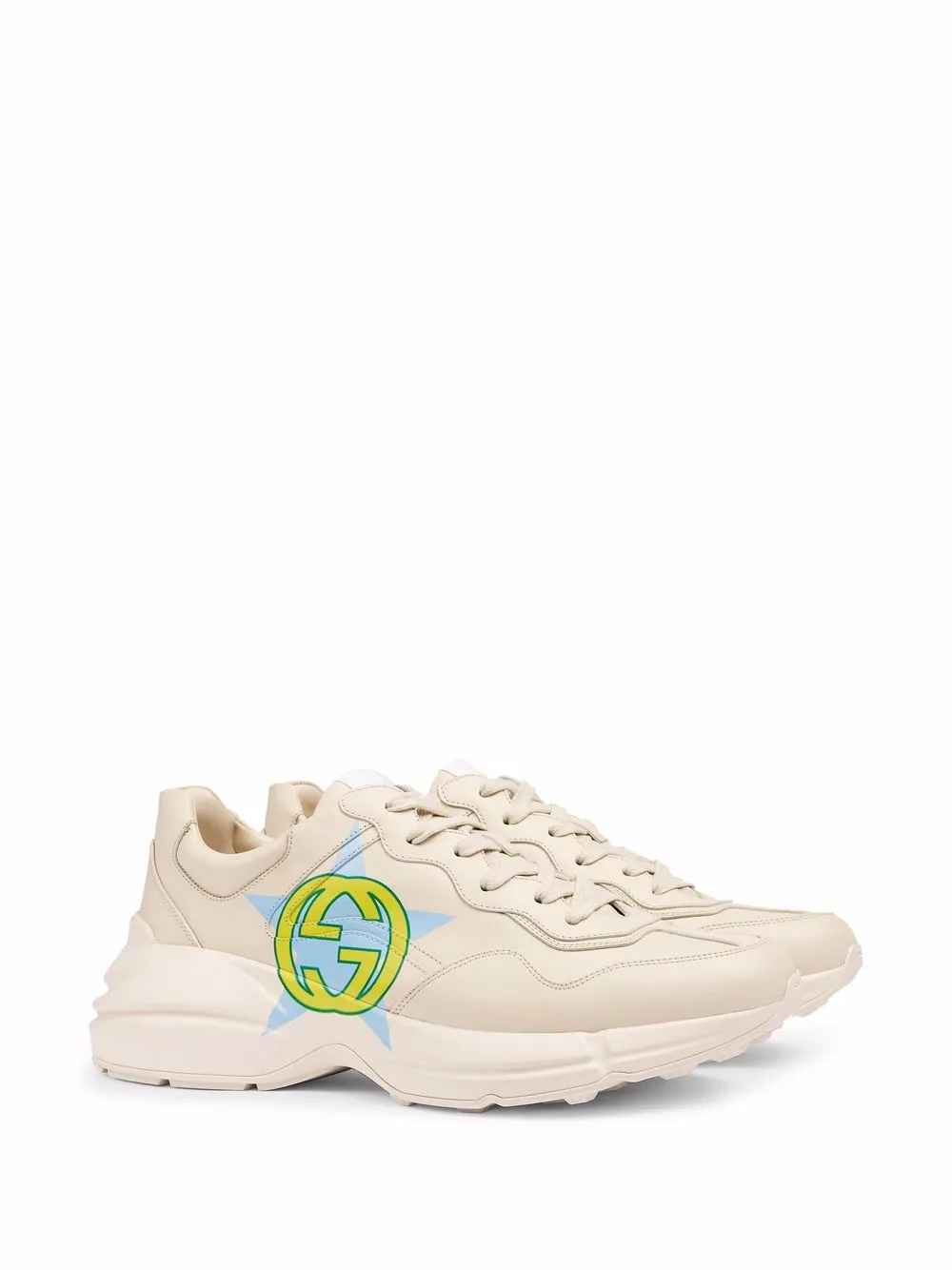 Gucci Rhyton sneakers met sterprint - Wit