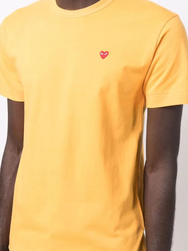 Black and yellow comme des garcons shirt top