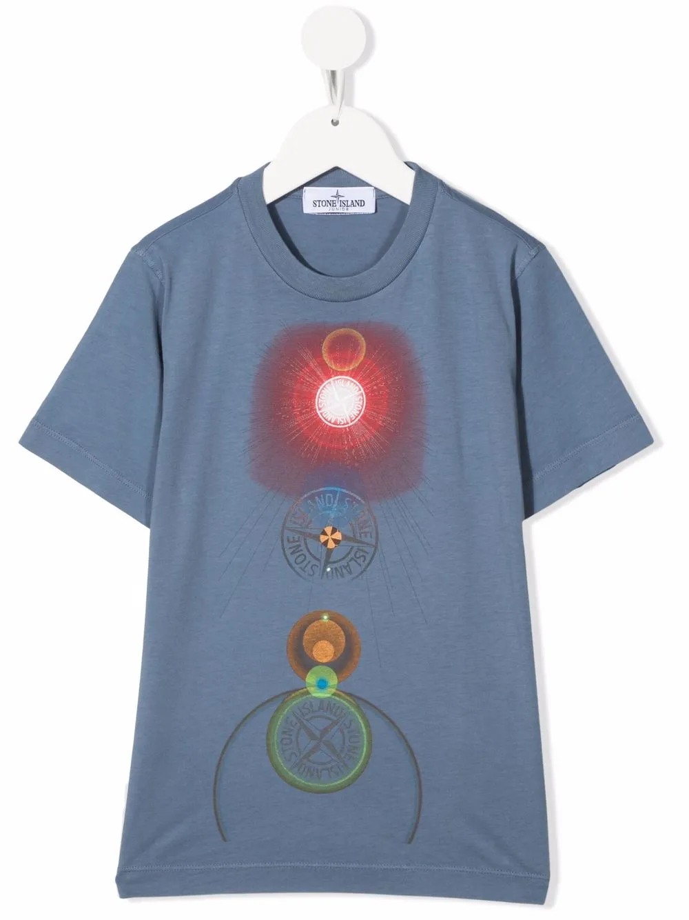 

Stone Island Junior playera con logo estampado - Azul