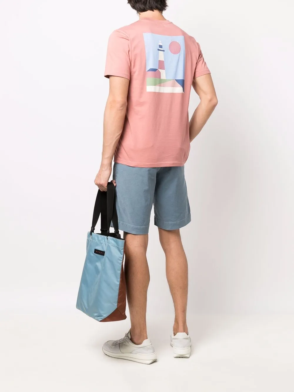 Woolrich T-shirt met logoprint - Roze
