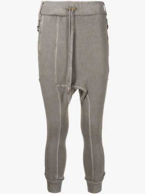 Boris Bidjan Saberi cropped drop-crotch track pants