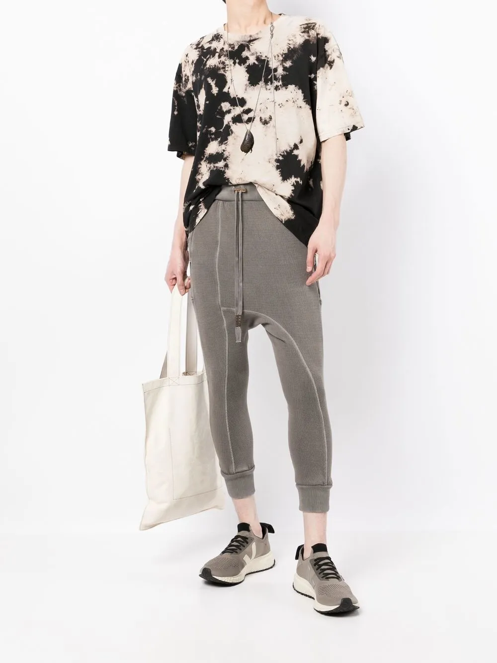Boris Bidjan Saberi cropped drop-crotch track pants | Sweatpants | Image 2