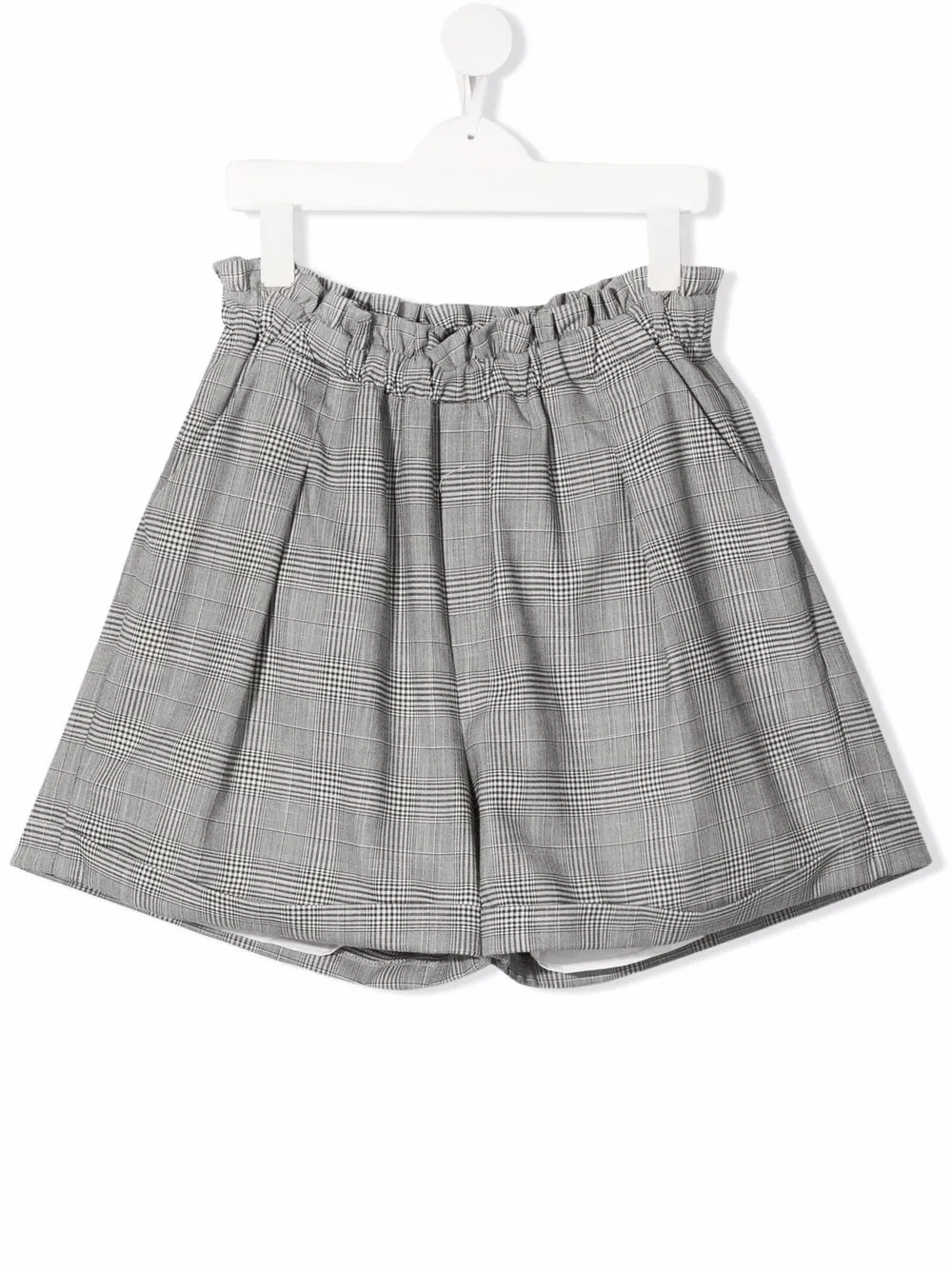 

Douuod Kids check-pattern shorts - Grey