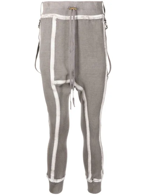 Boris Bidjan Saberi tape-detail drawstring track pants