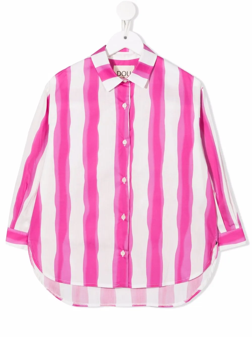 

Douuod Kids shorts con detalle de rayas - Rosado