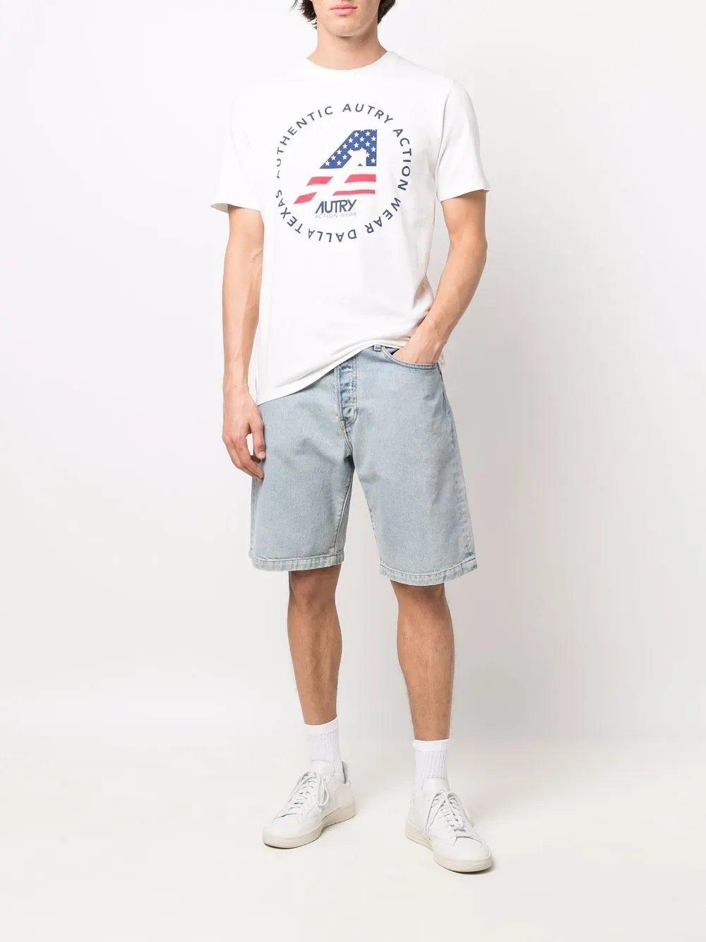 Autry T-shirt met logoprint - Wit