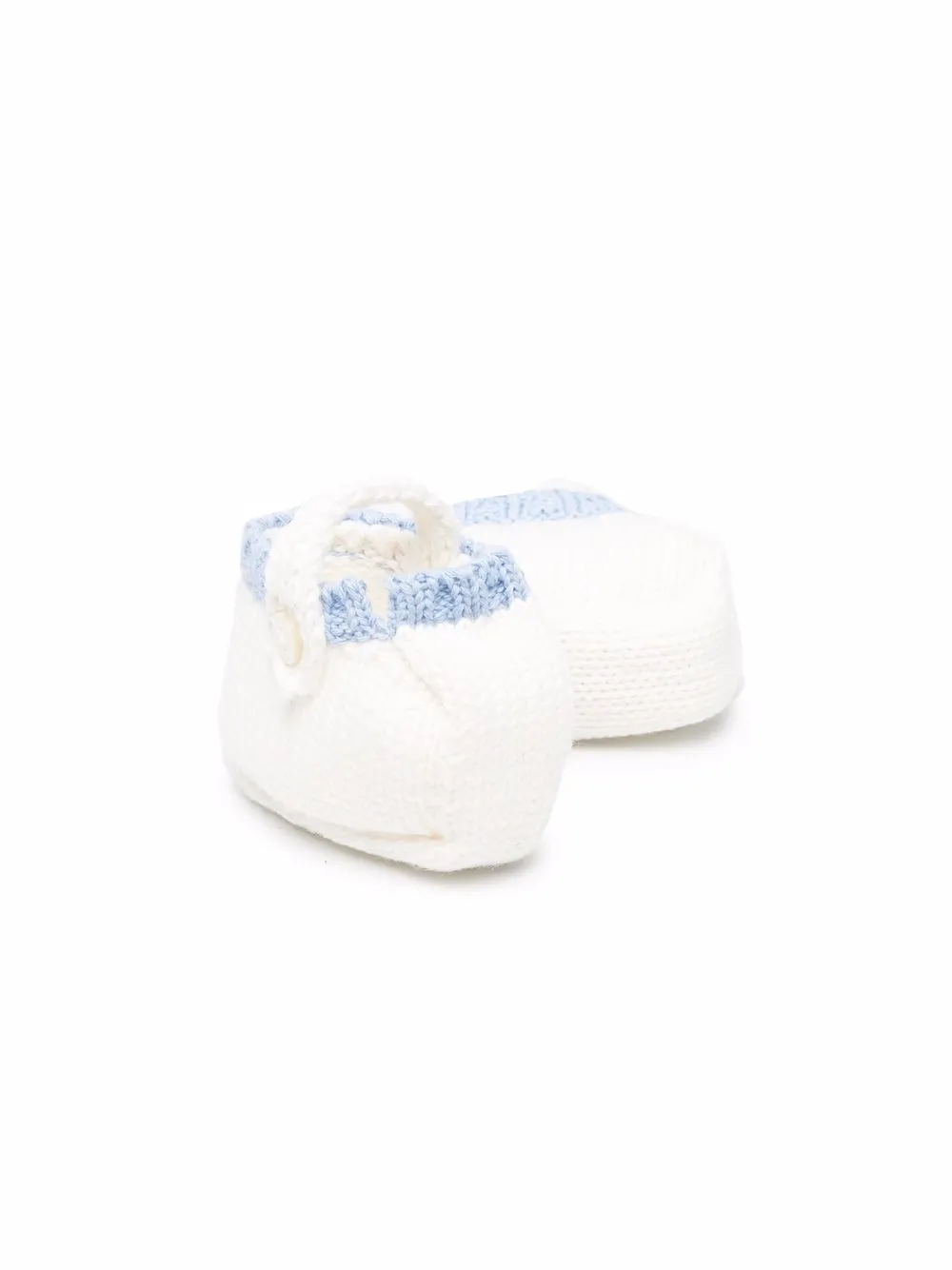 La Stupenderia Grofgebreide slippers - Wit