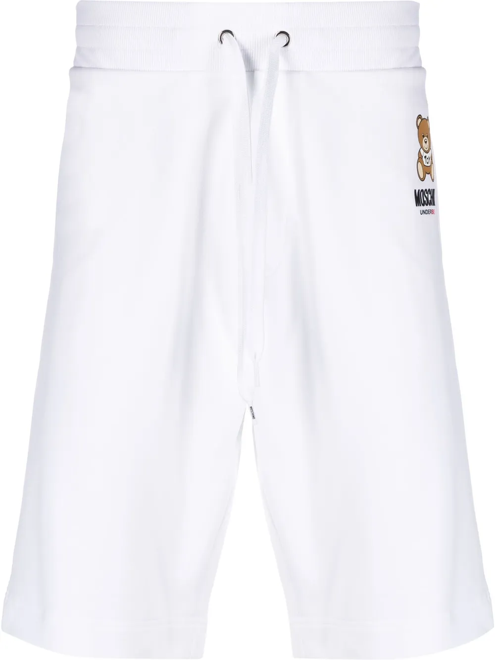 

Moschino shorts con logo estampado - Blanco