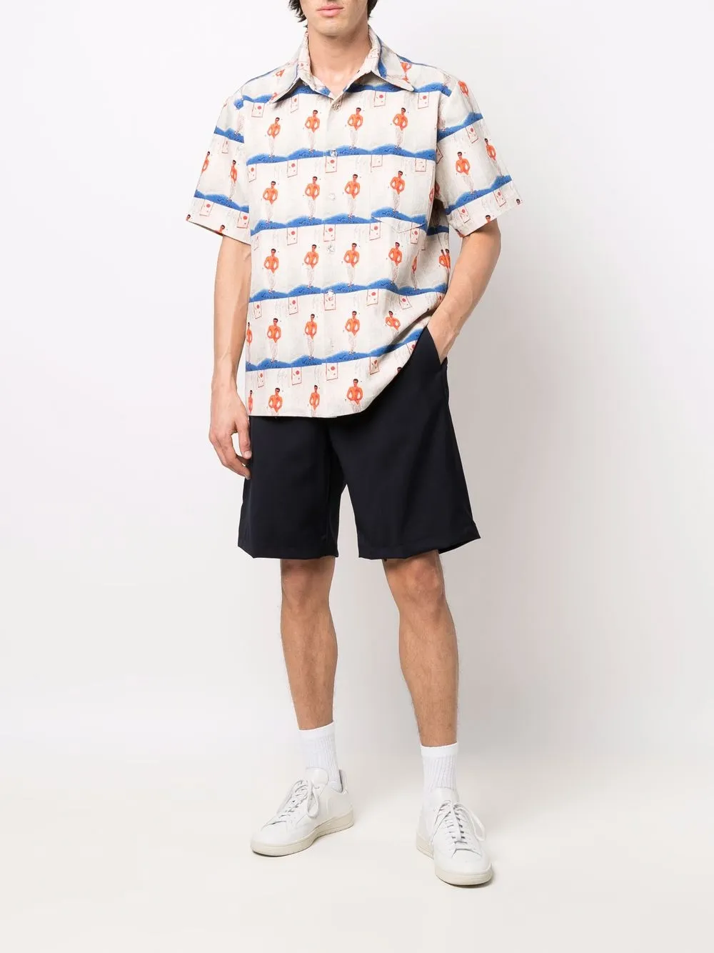 Costumein Bermuda shorts - Blauw