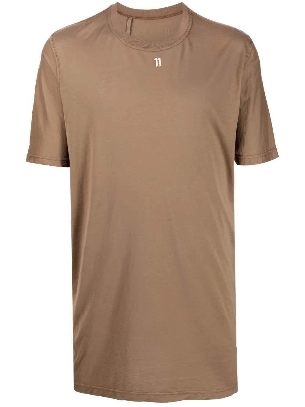 

11 By Boris Bidjan Saberi playera con logo estampado - Marrón