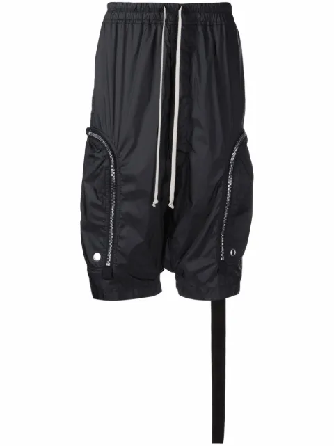 Rick Owens DRKSHDW شورت 'باوهاوس' بحجر منسدل