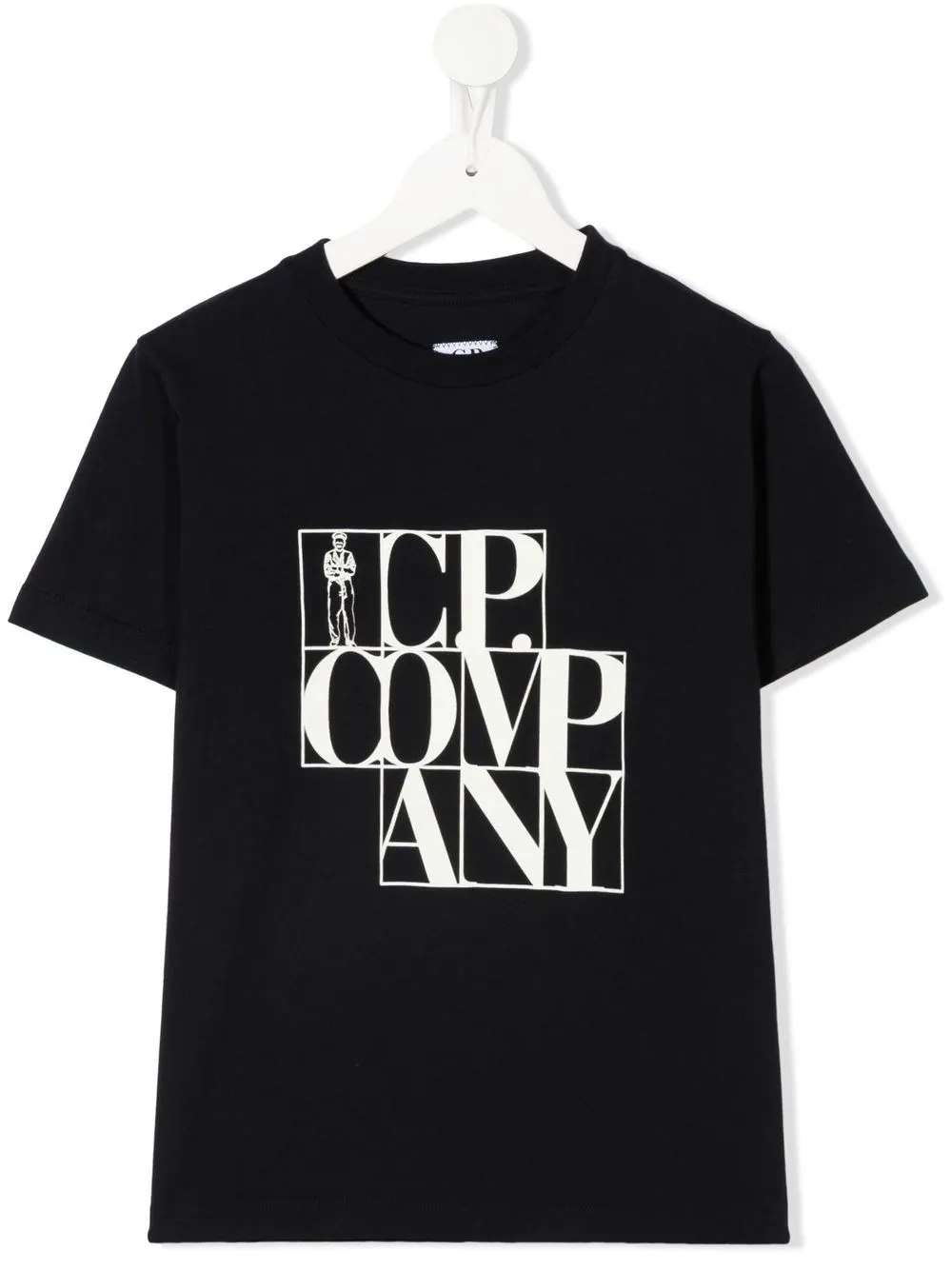 

C.P. Company Kids playera con logo estampado - Azul