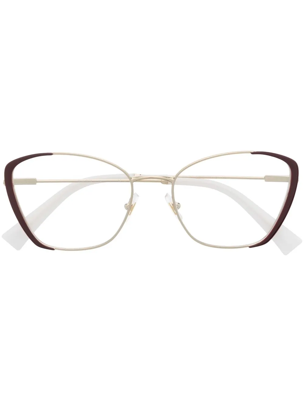 

Miu Miu Eyewear lentes con armazón mariposa - Dorado