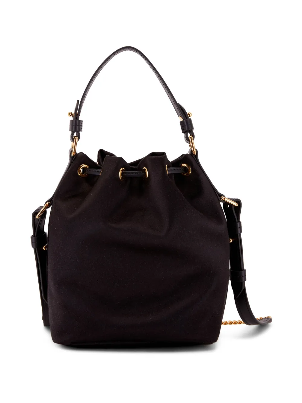 TOM FORD Bucket-tas met logopatch - Zwart