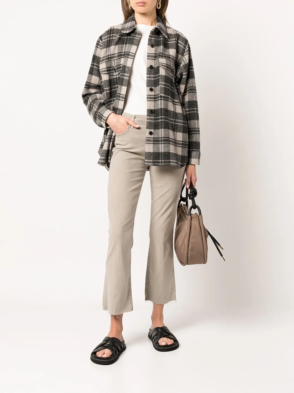 MOTHER Cropped jeans - Grijs