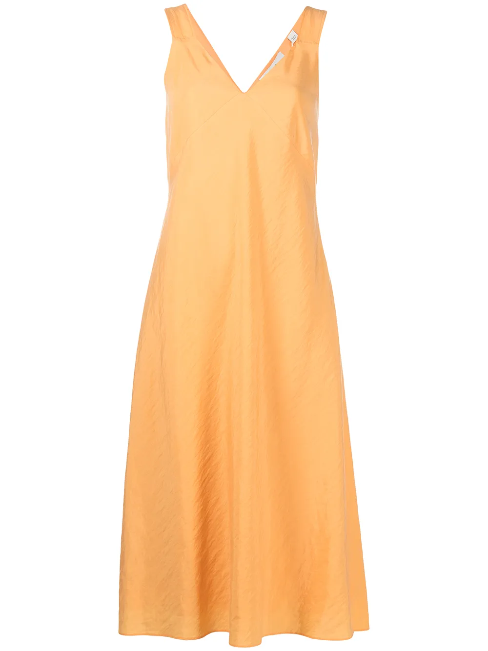 

Vince vestido midi sin mangas con cuello en V - Naranja