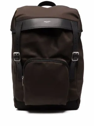 Saint laurent zaino con stampa city - marrone. uomo farfetch pelle marroni  - Stileo.it
