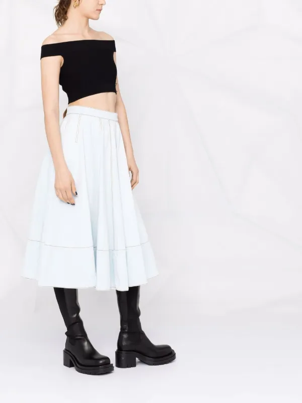 Alexander McQueen off-shoulder Crop Top | Black | FARFETCH Alexander McQueen off-shoulder Crop Top | Black | FARFETCH