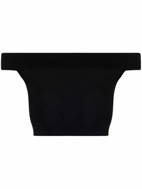 Alexander McQueen off-shoulder crop top Women