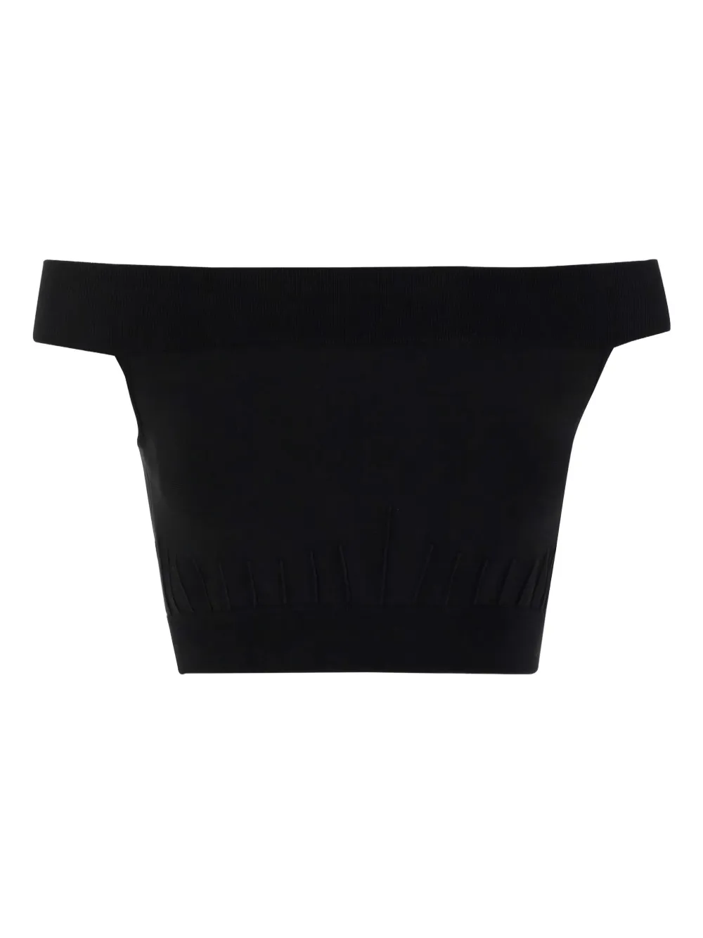 Alexander McQueen top corto con hombros descubiertos | negro | Image 1