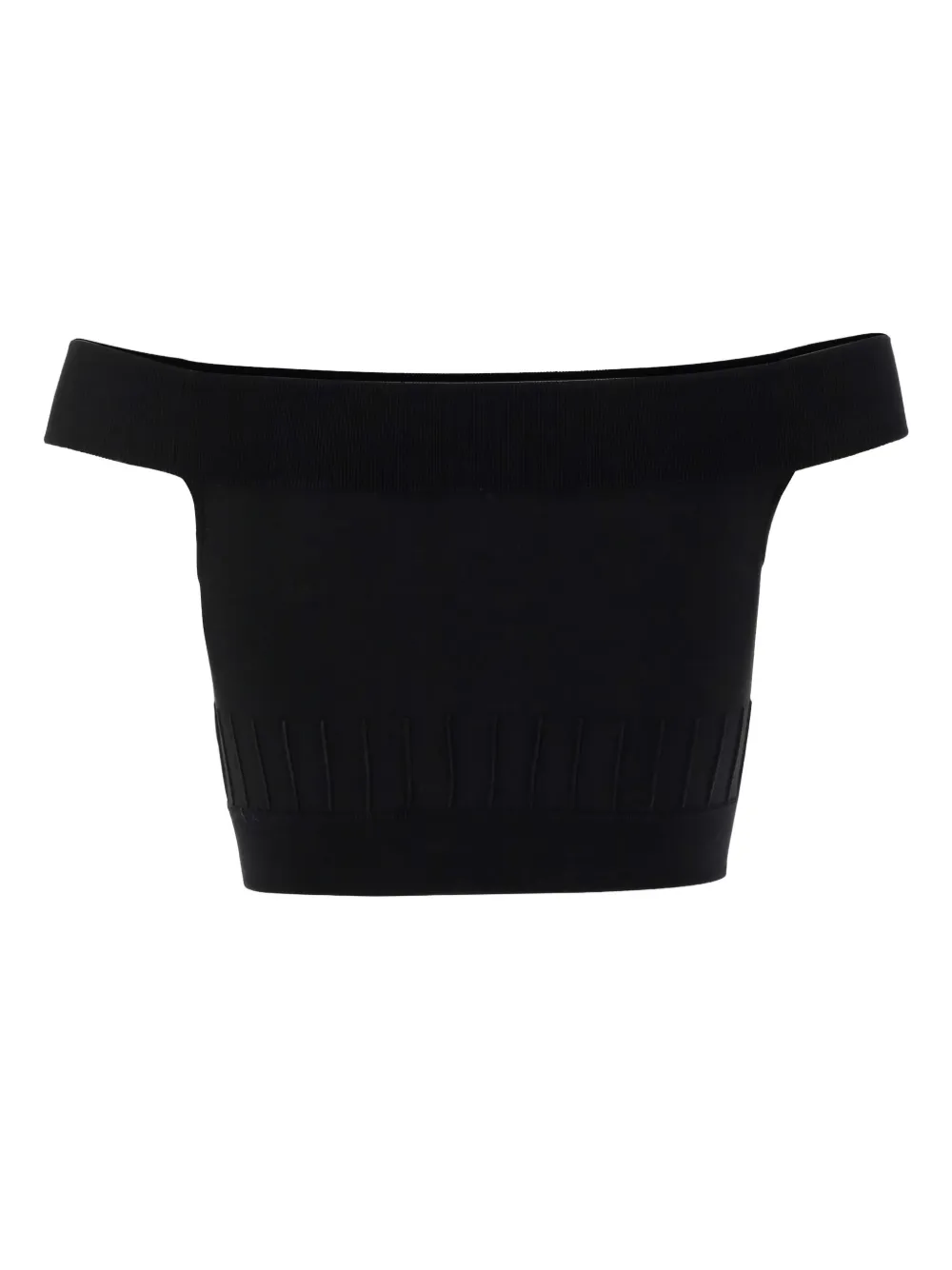 Alexander McQueen top corto con hombros descubiertos | Chalecos y camisetas | Image 2